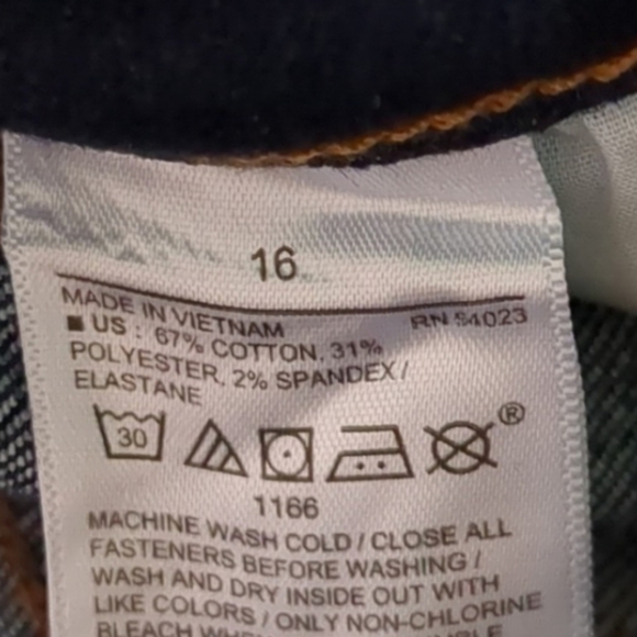 Old Navy Dark Wash Mid Rise Pop Icon Skinny Jeans size 16 - Picture 8 of 9